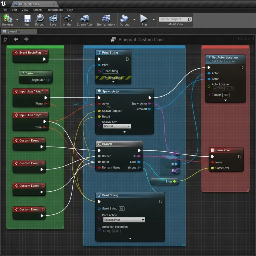 Blueprint visual scripting system in Unreal Engine