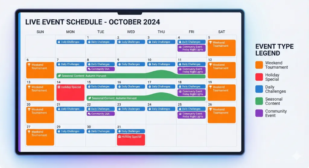 Live Events Calendar